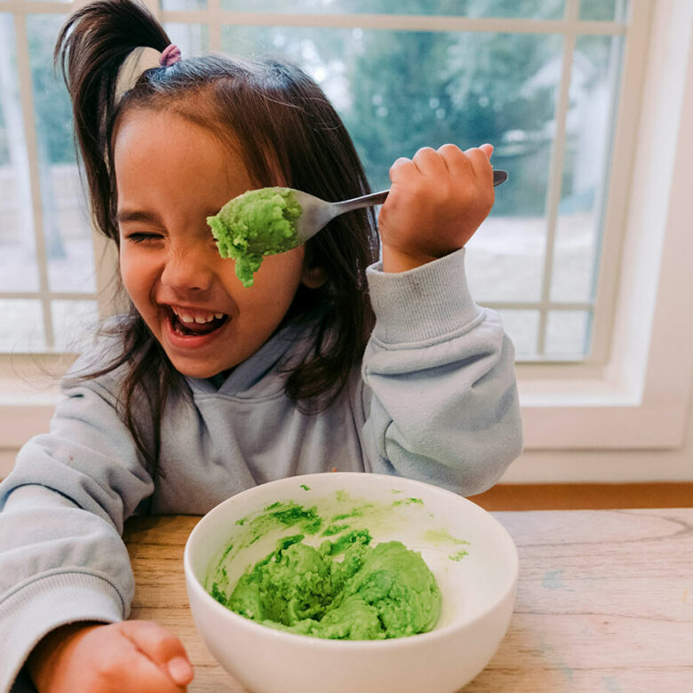 Child with food